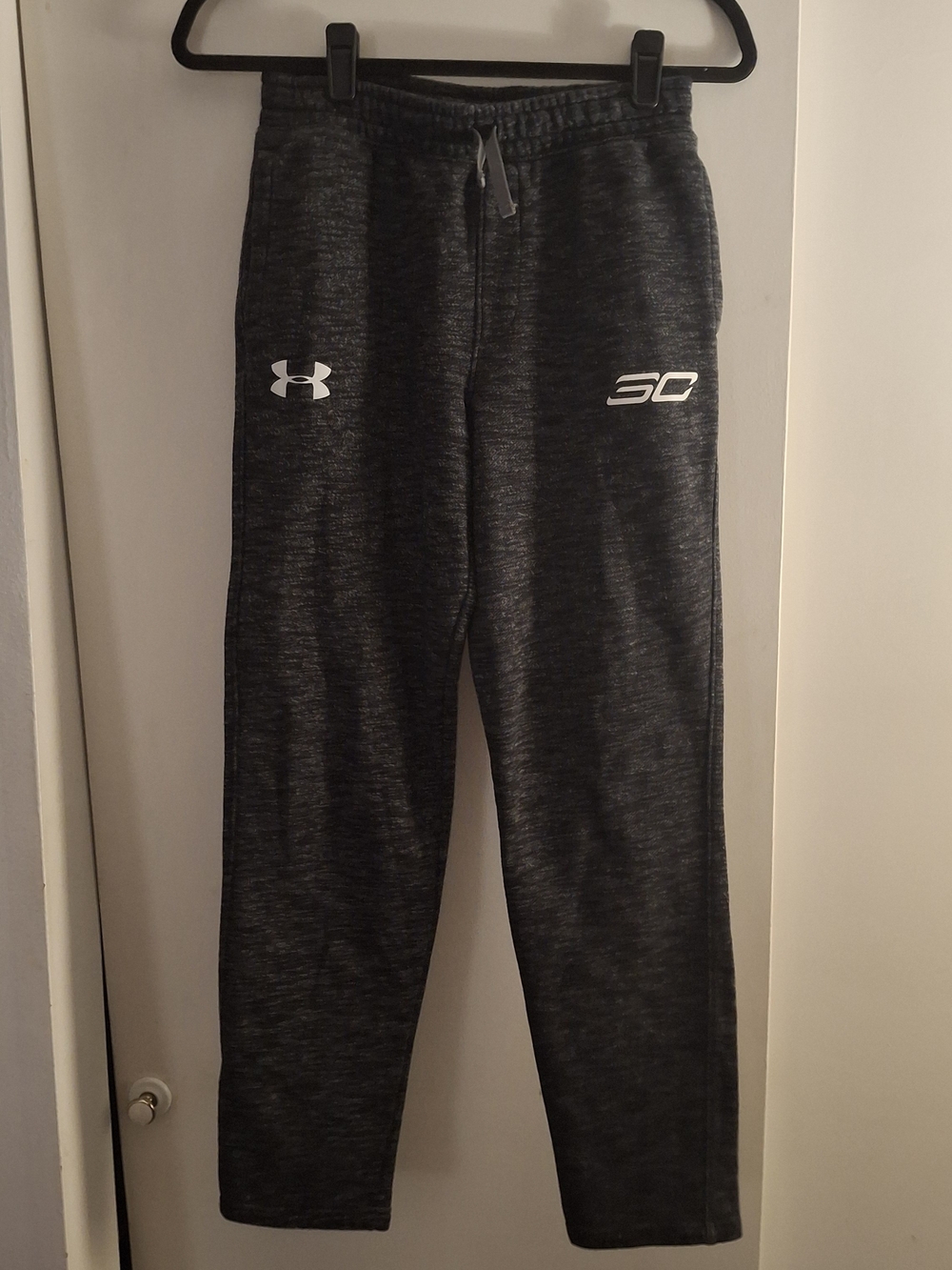 Under Armour Women's Curry Logo Heathered Charcoal Joggers